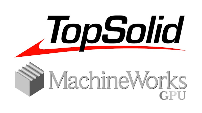 Topsolid and MachineWorks GPU logos